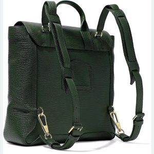 3.1 PHILLIP LIM Pashli Leather Backpack dark Green Excellent Condition